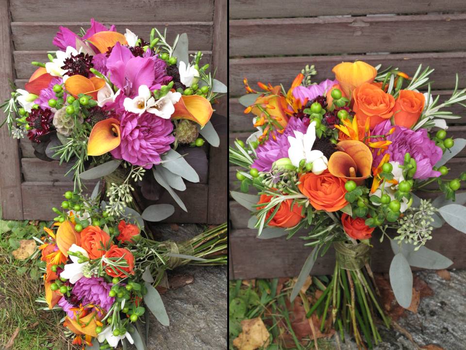 Vermont wedding flowers for fall