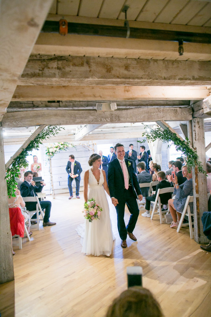 wedding in Vermont at The Round Barn